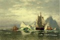 Arctic Whaler Homeward Bound Among the Icebergs William Bradford